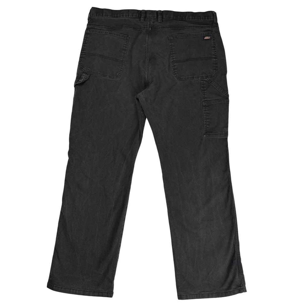 Dickies Men's‎ Carpenter Work Pants 40x32 Black Cotton Stretch Hammer Loop